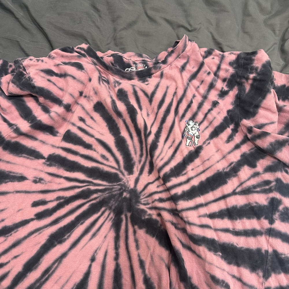 Eighty Eight Pink and Black Tie-Dye Top